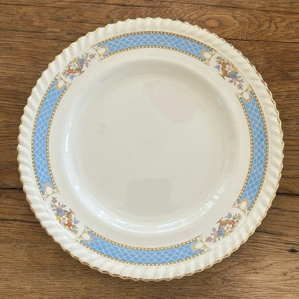 Vintage HTF Johnson Bros. Belvedere Plate, Stamped Old English
